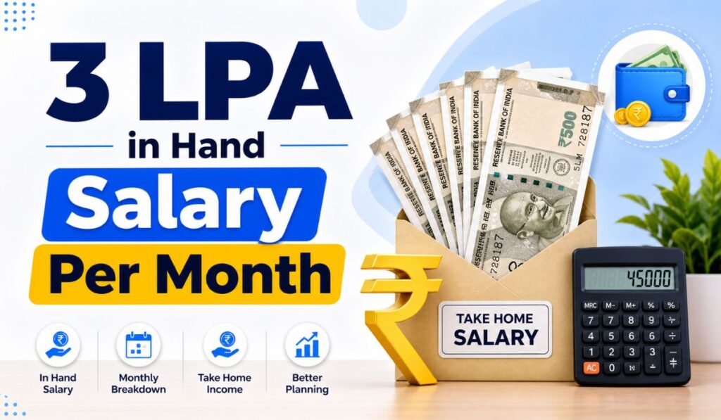 3 LPA in Hand Salary Per Month