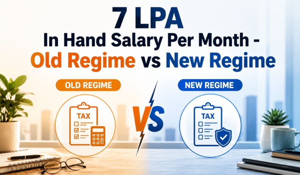 7 LPA In Hand Salary Per Month - Old Regime vs New Regime