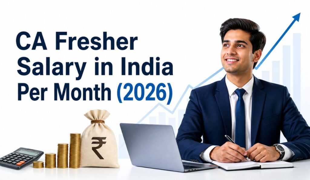 CA Fresher Salary in India Per Month (2026)
