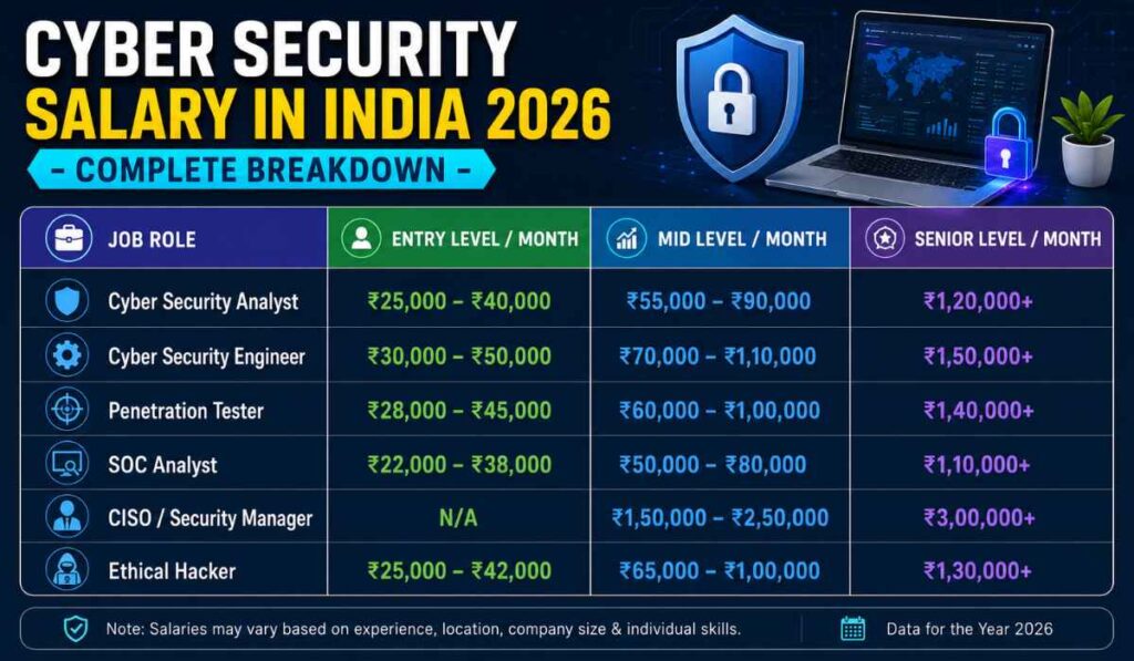 Cyber Security Salary in India