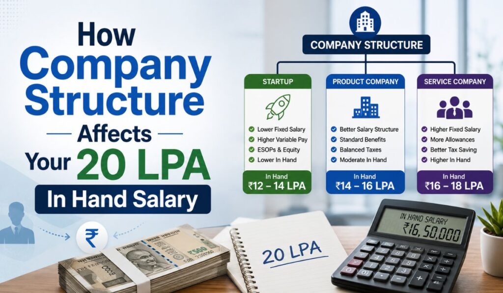 How Company Structure Affects Your 20 LPA In Hand Salary