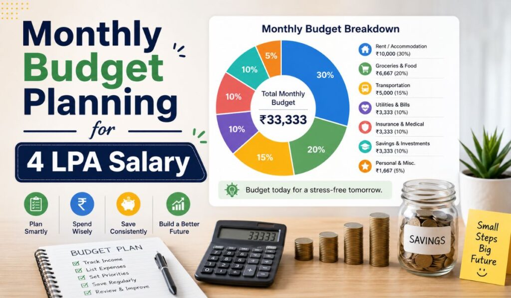 Monthly Budget Planning for 4 LPA Salary