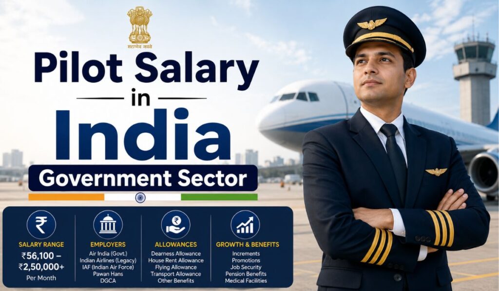 Pilot Salary in India Government Sector