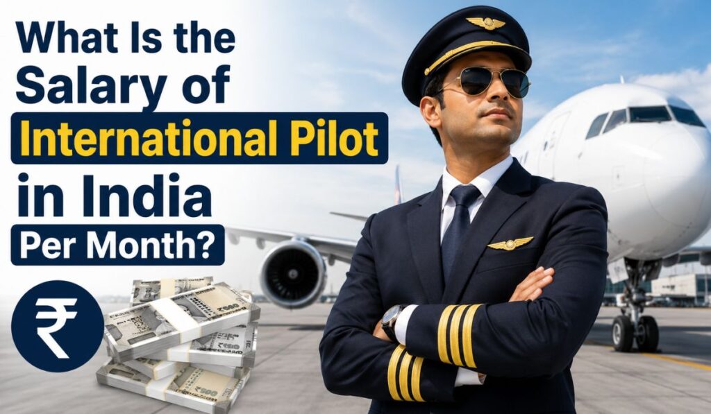 What Is the Salary of International Pilot in India Per Month