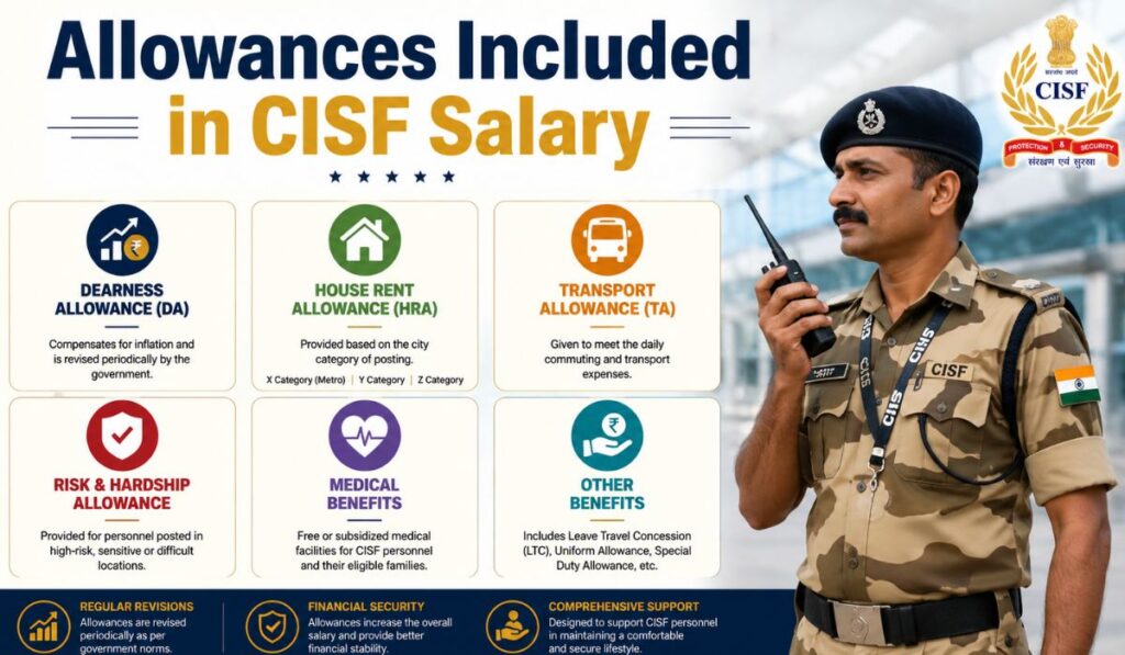 Allowances Included in CISF Salary