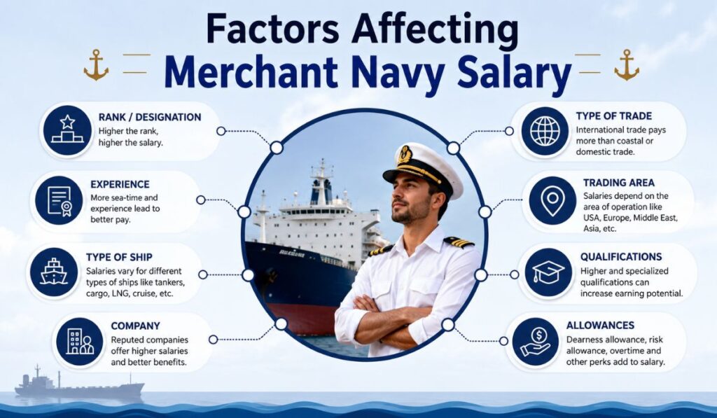 Factors Affecting Merchant Navy Salary