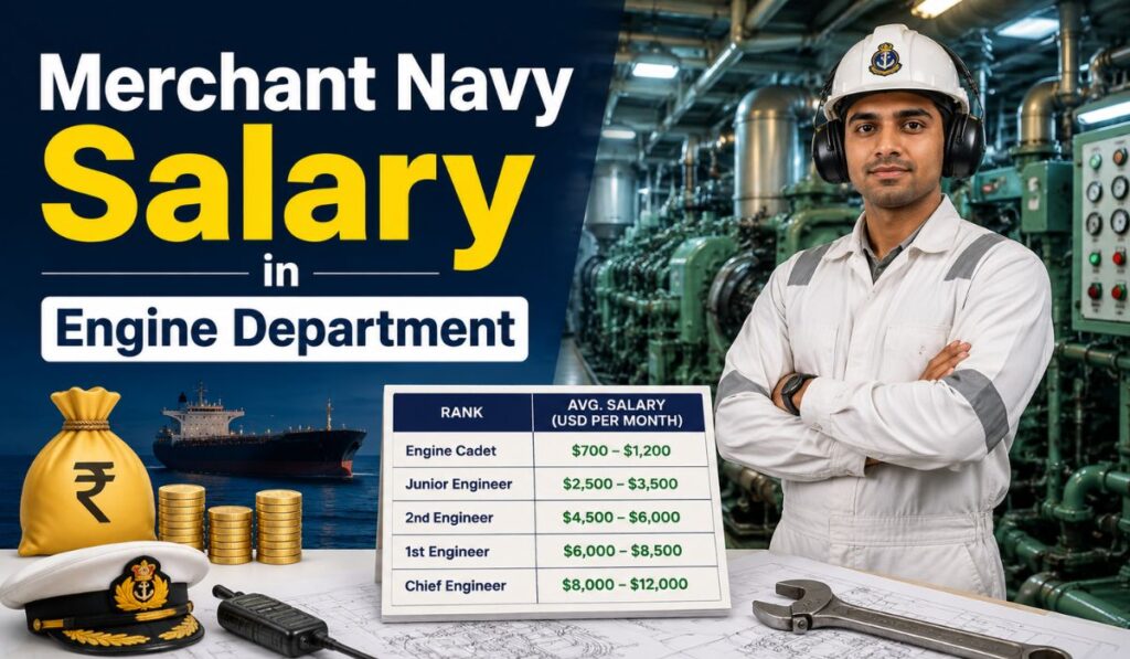 Merchant Navy Salary in Engine Department