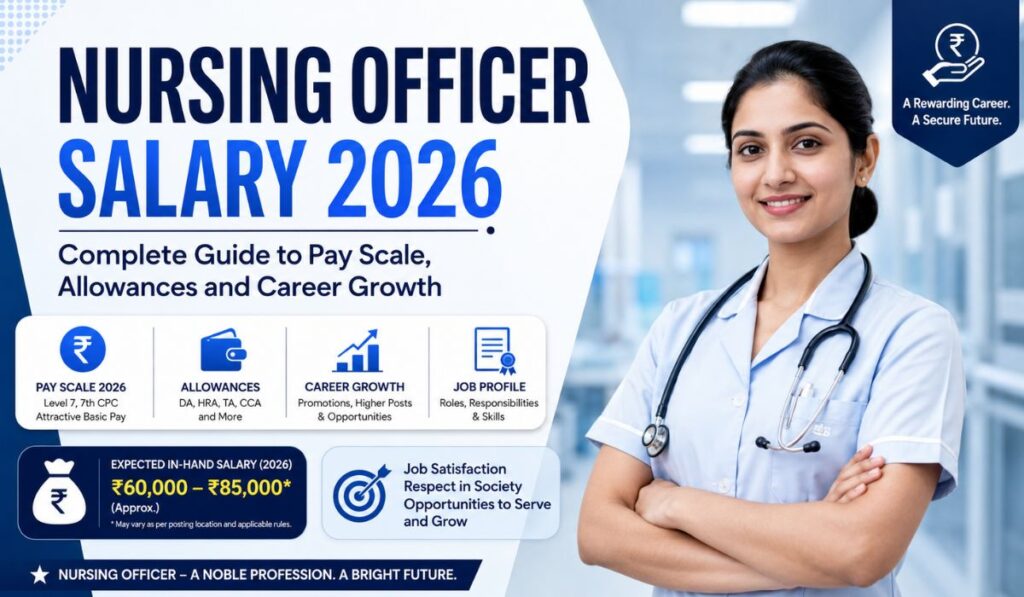 Nursing Officer In-Hand Salary