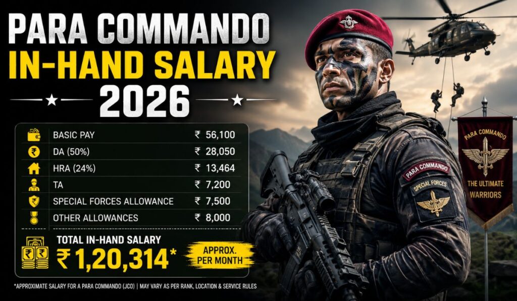 Para Commando In-Hand Salary 2026