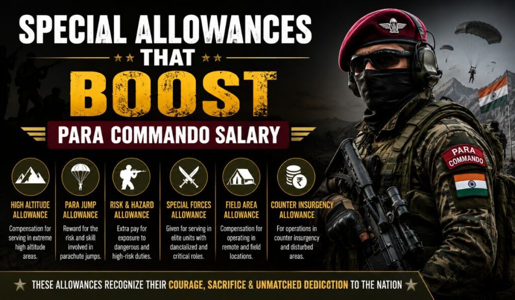 Special Allowances That Boost Para Commando Salary