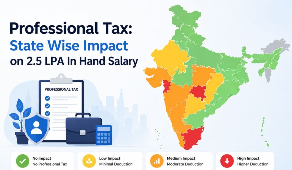 State Wise Impact on 2.5 LPA In Hand Salary