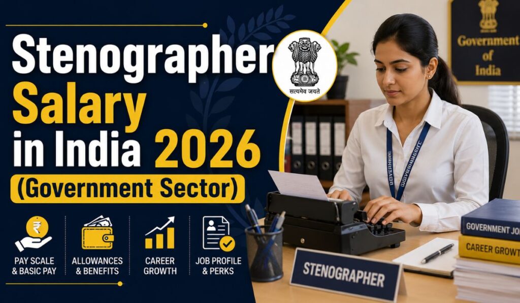 Stenographer Salary in India 2026 (Government Sector)