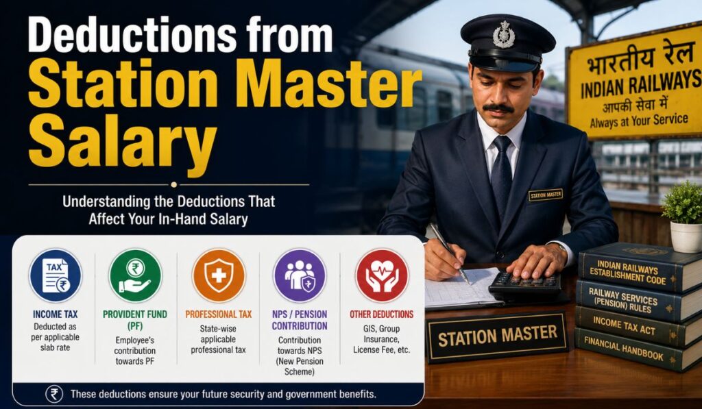 Deductions from Station Master Salary