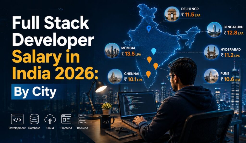 Full Stack Developer Salary in India 2026 By City