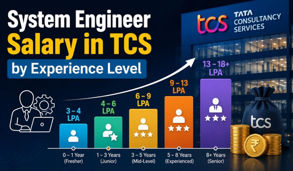 System Engineer Salary in TCS by Experience Level