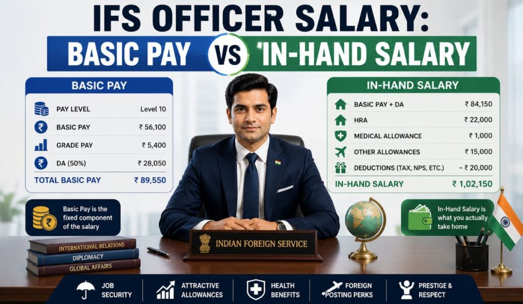 IFS Officer Salary Basic Pay vs In-Hand Salary