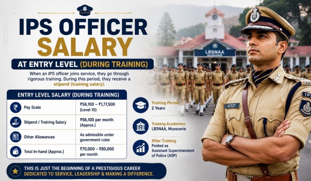IPS Officer Salary at Entry Level (During Training)