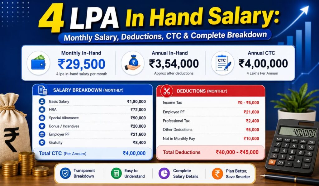 4 LPA In Hand Salary