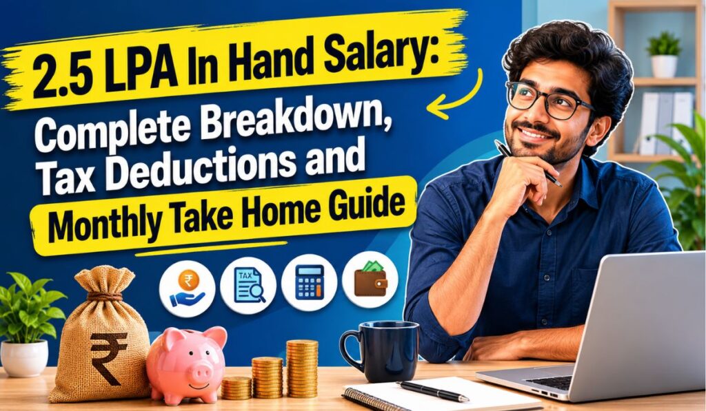 2.5 LPA In Hand Salary