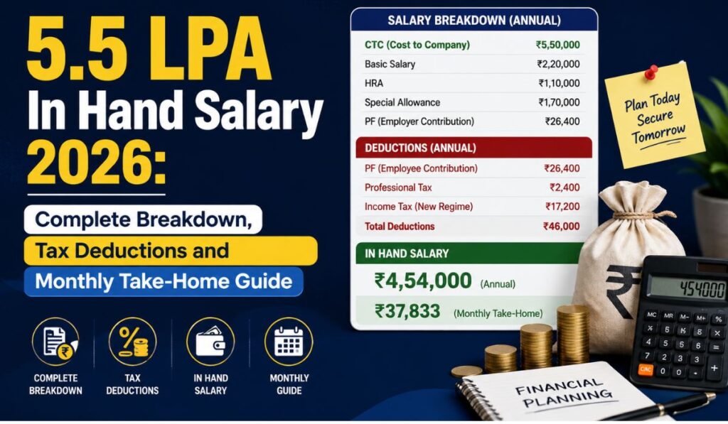 5.5 LPA In Hand Salary