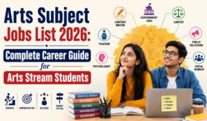 Arts Subject Jobs List