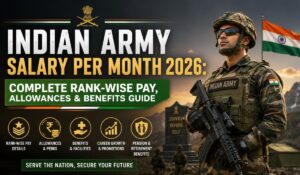 Indian Army Salary Per Month 2026 Complete Rank-Wise Pay, Allowances & Benefits Guide