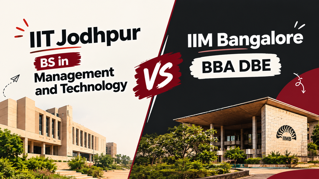 IIT Jodhpur BS vs IIM Bangalore BBA DBE: 2026 Comparison