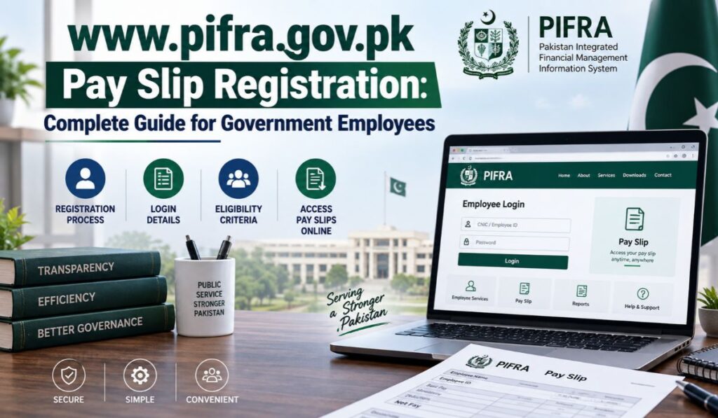 www.pifra.gov.pk Pay Slip Registration